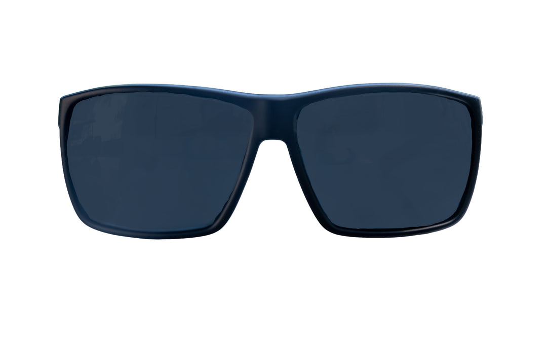 Mutiny floating sunglasses, gunmetal frame with smoke polarized lens
