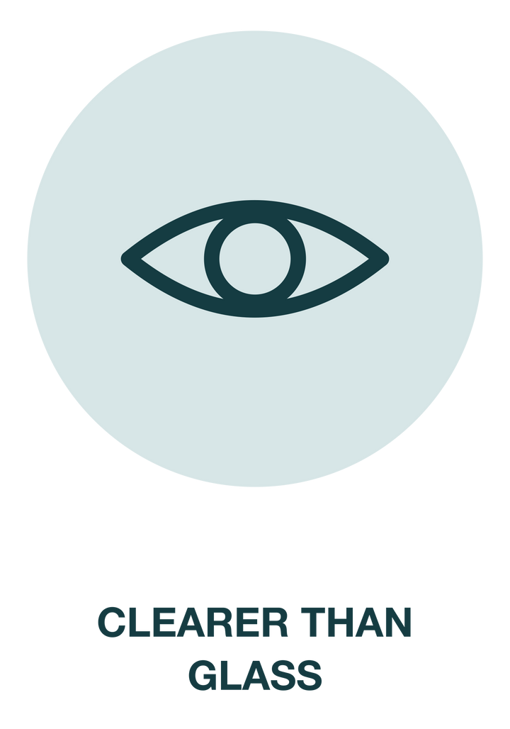 Clearer than glass
