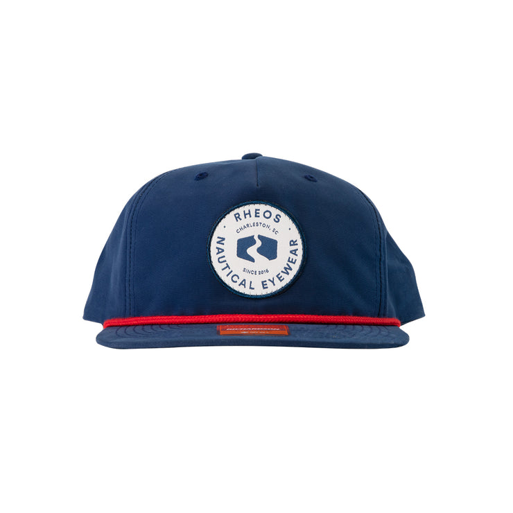 Rheos Patch Navy Snapback Hat